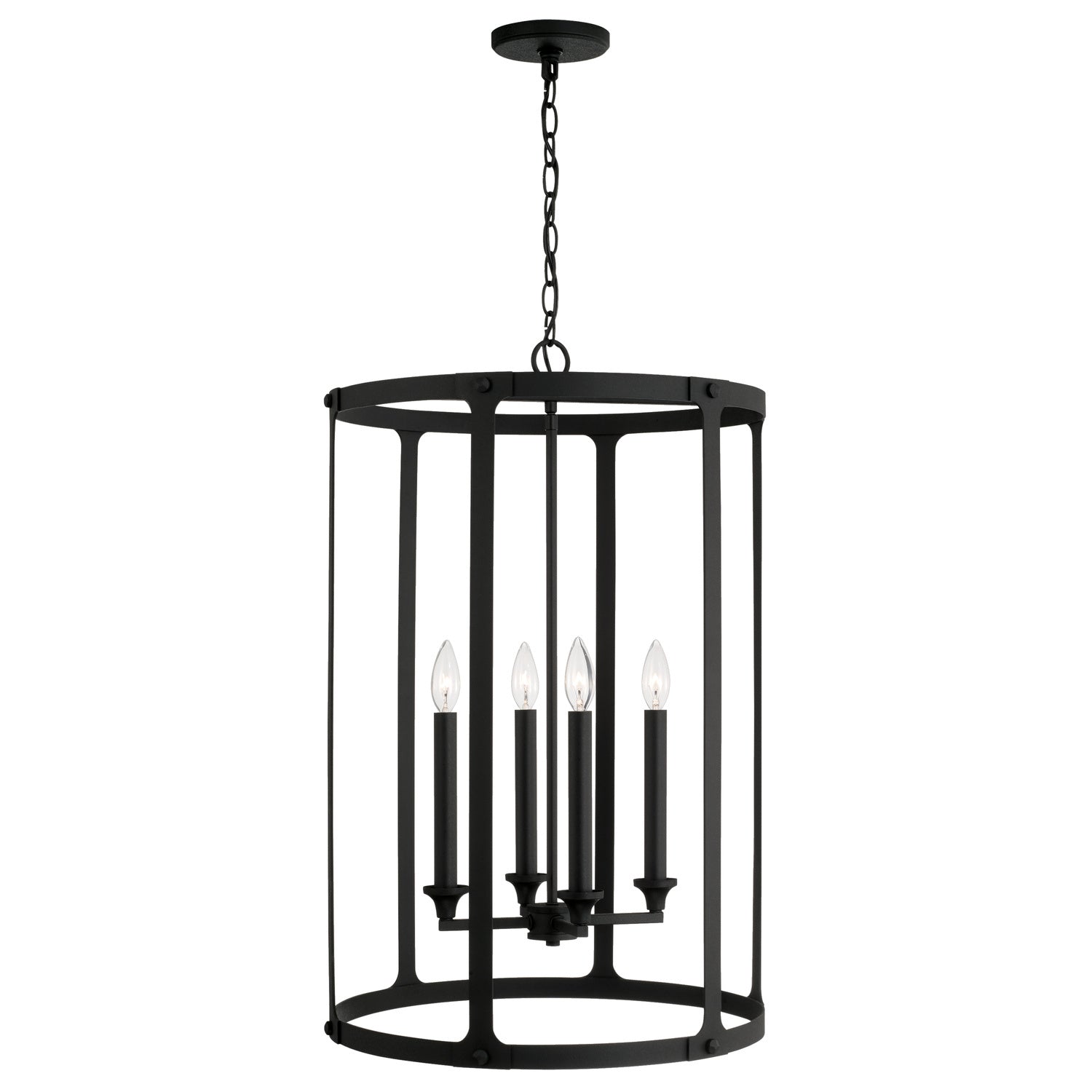 Capital Lighting - 544941BI - Four Light Foyer - Brennen - Black Iron