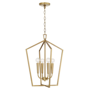 Capital Lighting - 545941AD - Four Light Foyer - Holden - Aged Brass