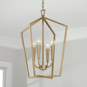 Capital Lighting - 545941AD - Four Light Foyer - Holden - Aged Brass