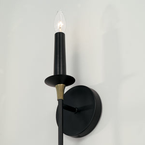 Capital Lighting - 645611KB - One Light Wall Sconce - Amara - Matte Black with Brass
