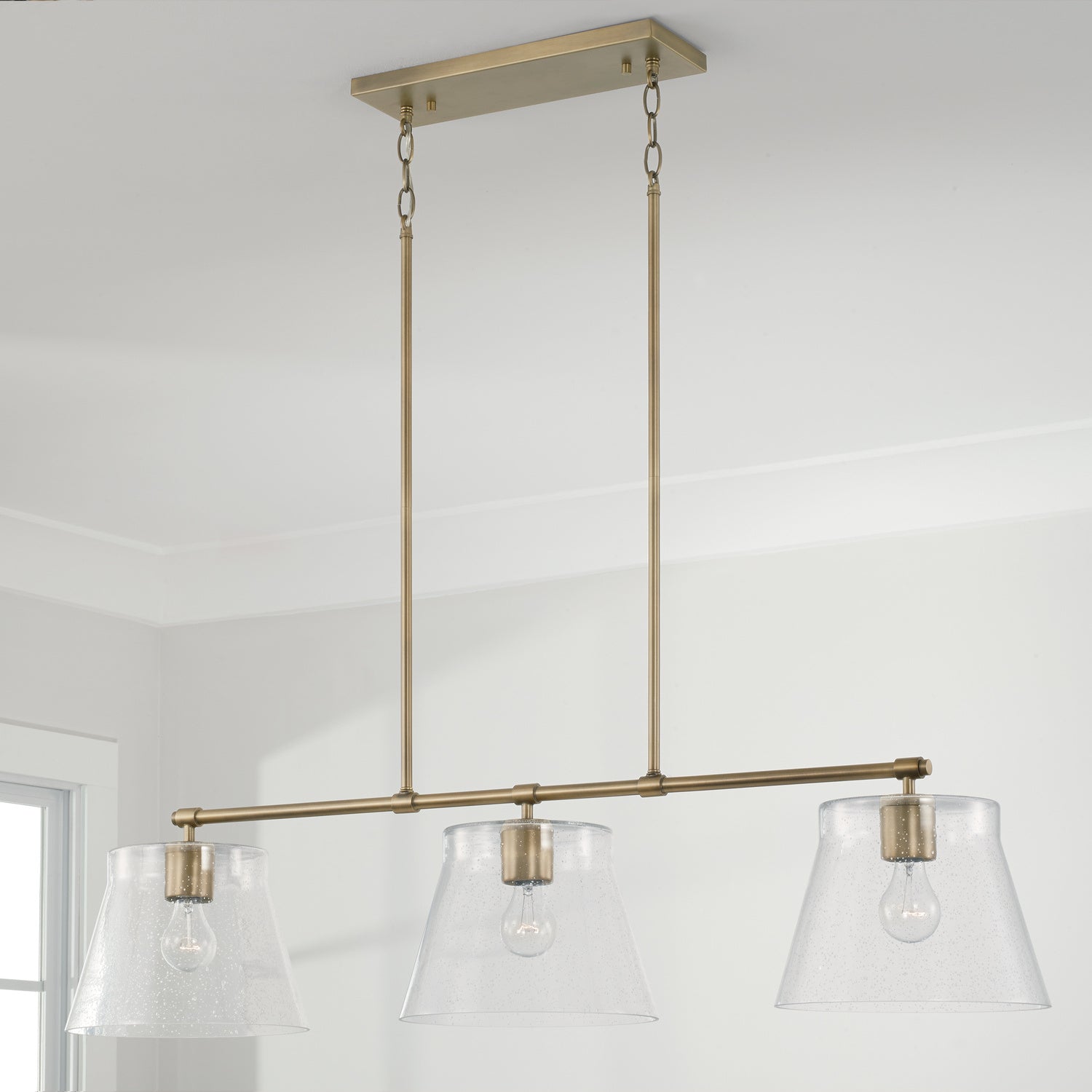 Capital Lighting - 846931AD - Three Light Island Pendant - Baker - Aged Brass