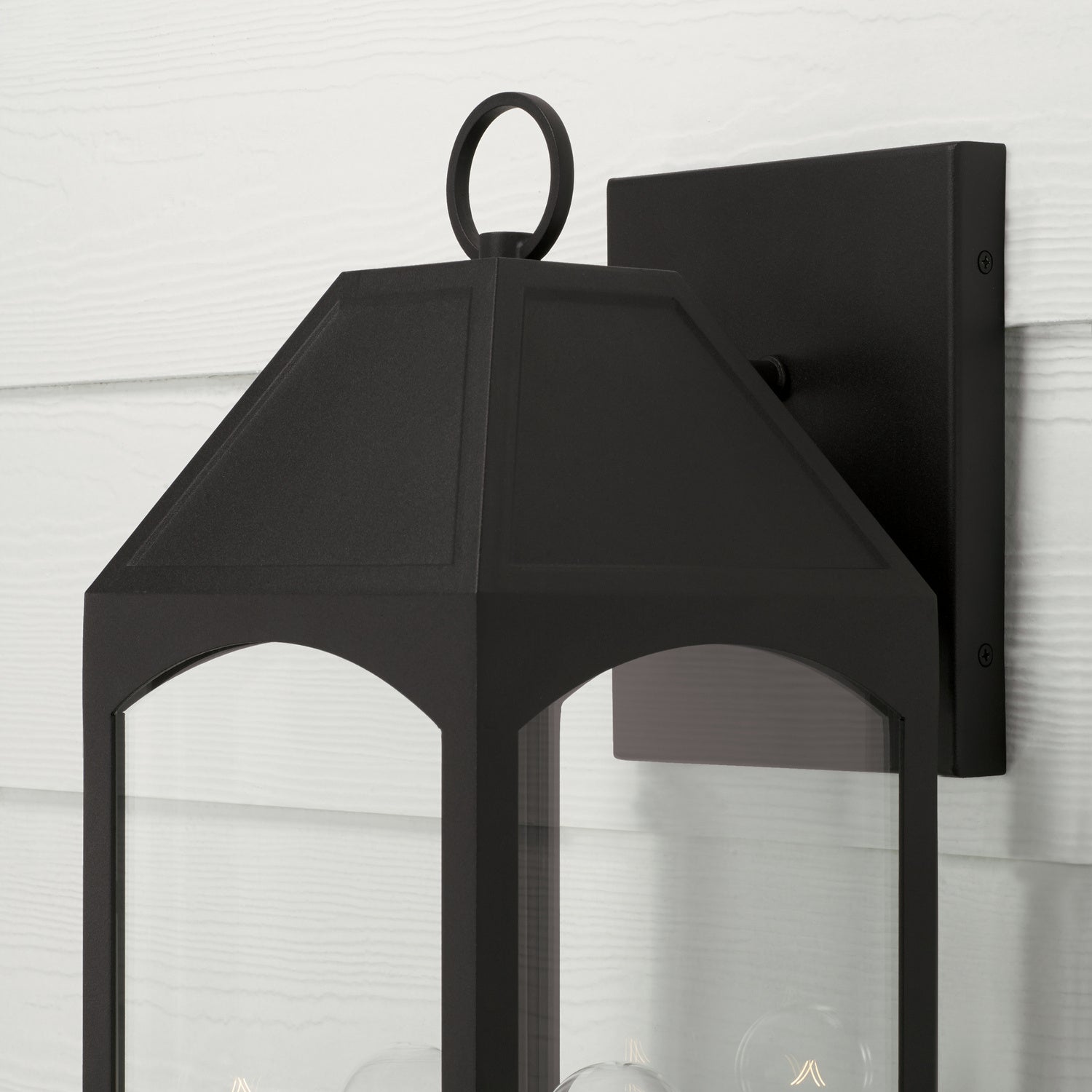 Capital Lighting - 946321BK - Two Light Outdoor Wall Lantern - Burton - Black