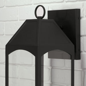 Capital Lighting - 946321BK-GL - One Light Outdoor Wall Lantern - Burton - Black