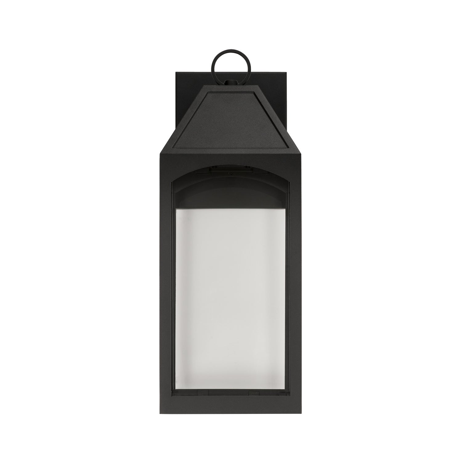 Capital Lighting - 946321BK-GL - One Light Outdoor Wall Lantern - Burton - Black