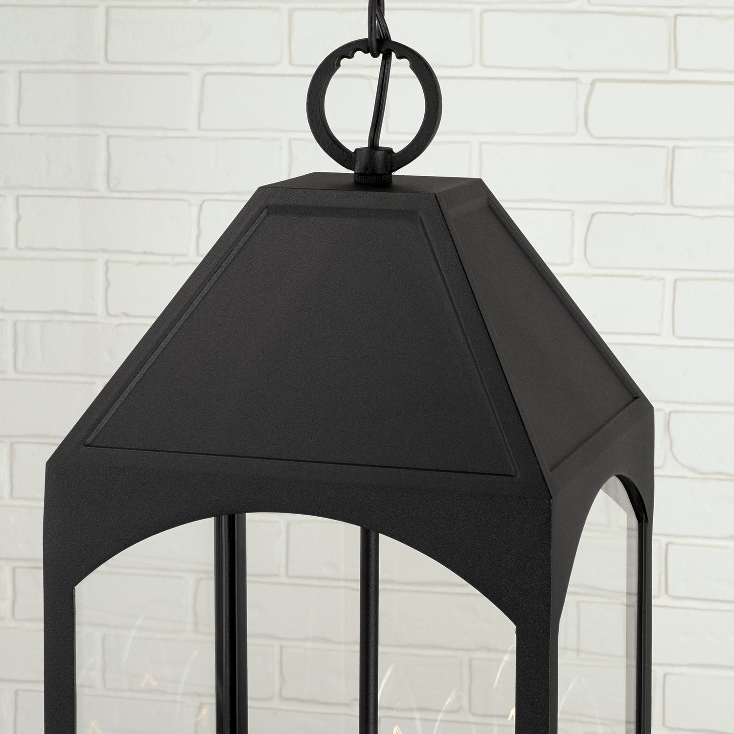 Capital Lighting - 946342BK - Four Light Outdoor Hanging Lantern - Burton - Black
