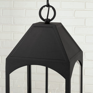 Capital Lighting - 946342BK - Four Light Outdoor Hanging Lantern - Burton - Black