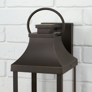 Capital Lighting - 946421OZ-GL - One Light Outdoor Wall Lantern - Bradford - Oiled Bronze