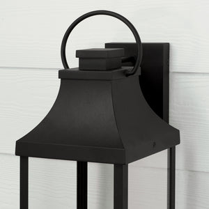 Capital Lighting - 946431BK-GL - One Light Outdoor Wall Lantern - Bradford - Black