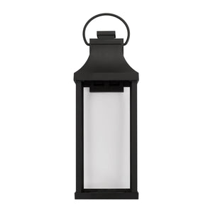 Capital Lighting - 946431BK-GL - One Light Outdoor Wall Lantern - Bradford - Black
