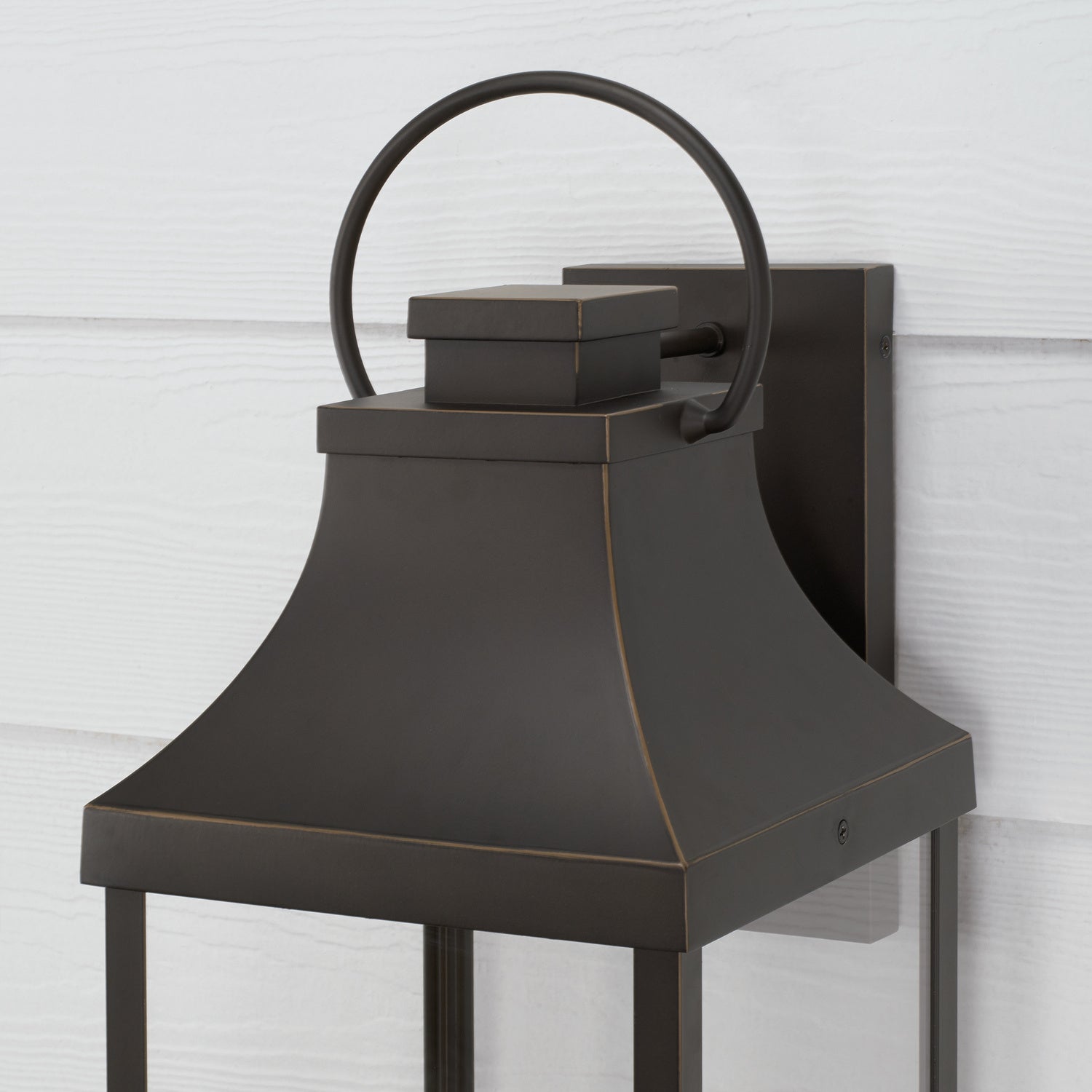 Capital Lighting - 946441OZ-GL - One Light Outdoor Wall Lantern - Bradford - Oiled Bronze