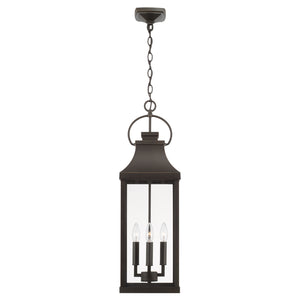 Capital Lighting - 946442OZ - Four Light Outdoor Hanging Lantern - Bradford - Oiled Bronze