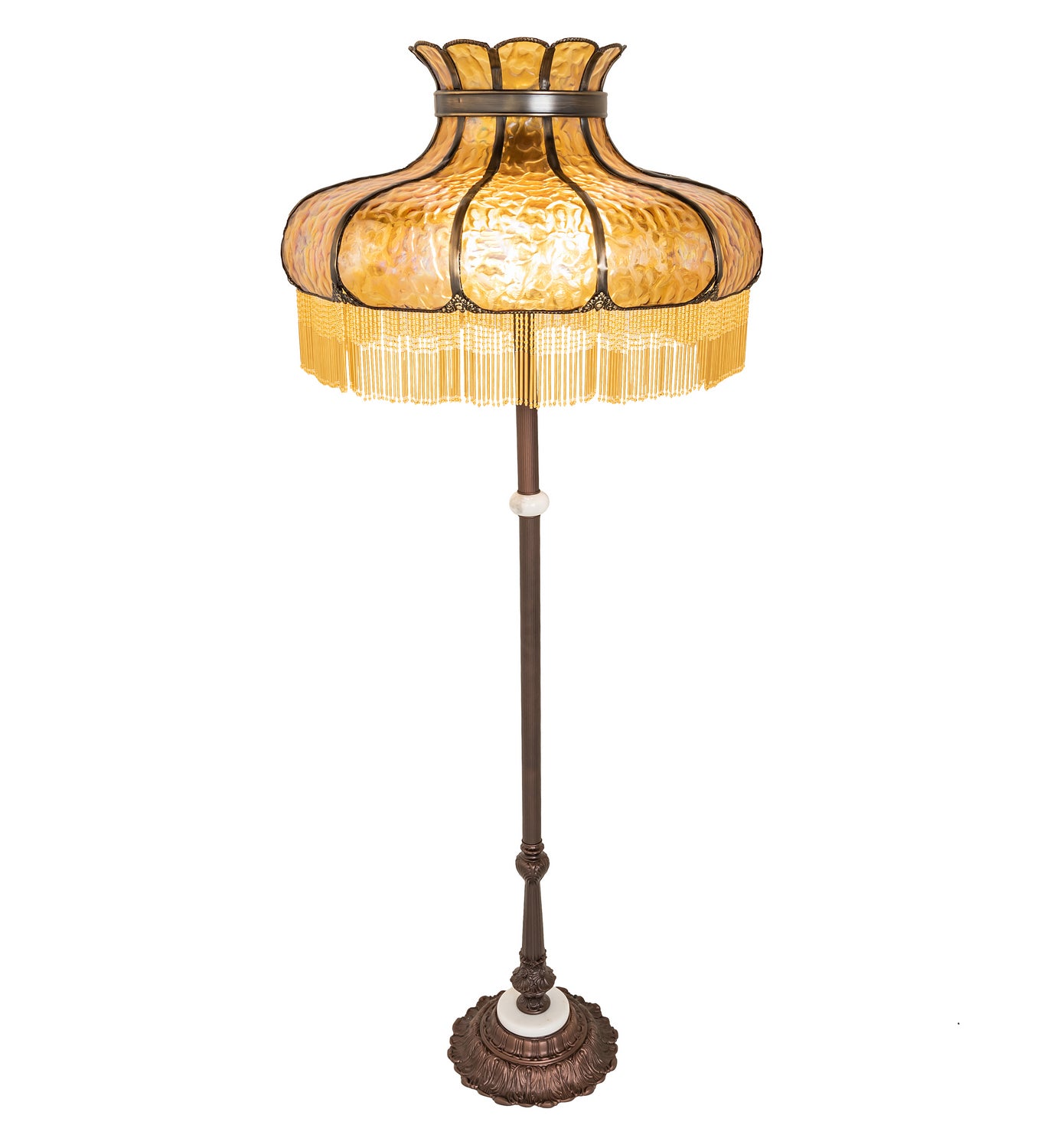 Meyda Tiffany - 250201 - Three Light Floor Lamp - Frederick - Mahogany Bronze