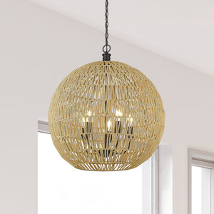 Golden - 6933-5P BLK-NR - Five Light Pendant - Florence - Matte Black