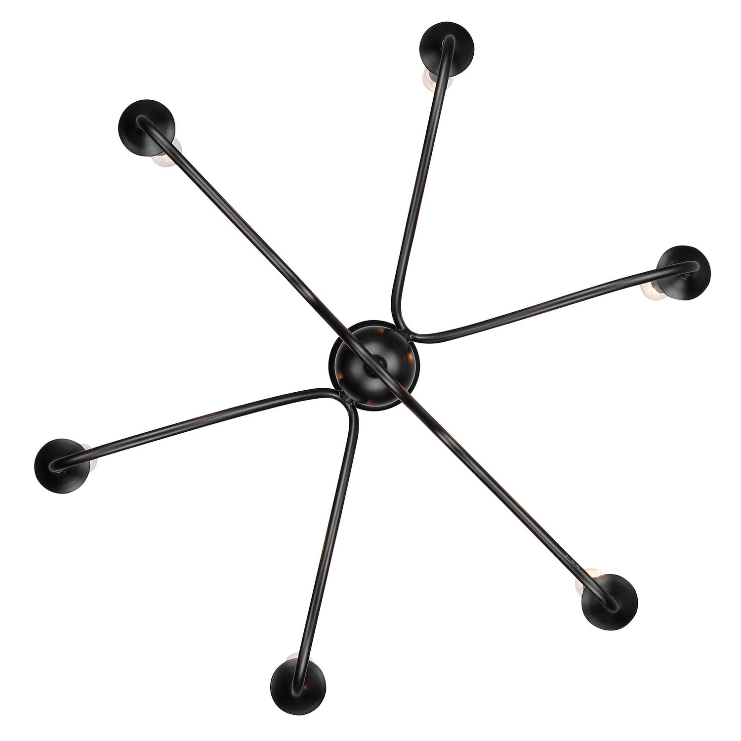 Golden - 8316-6 BLK - Six Light Chandelier - Tierney - Matte Black