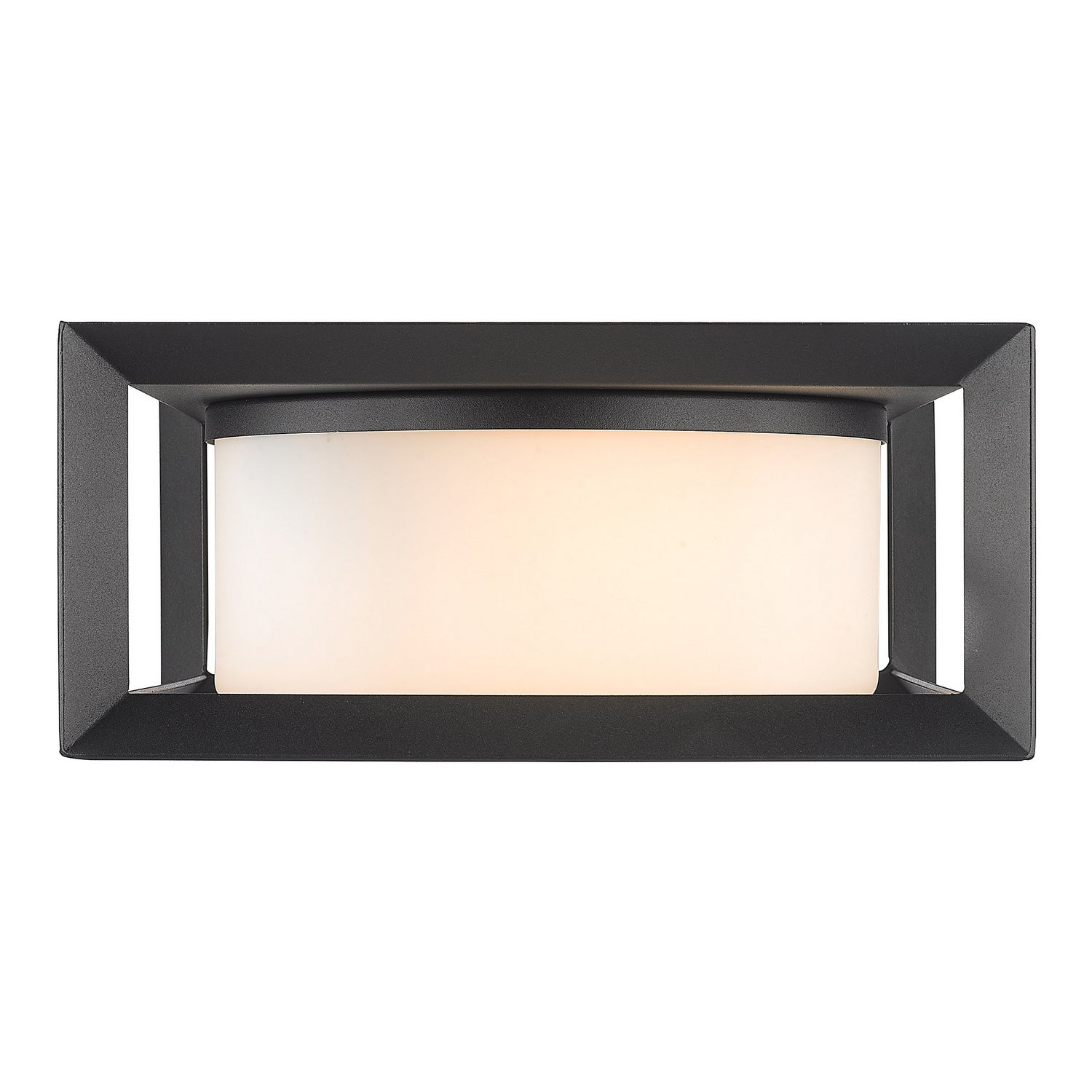 Golden - 2073-OFM NB-OP - Two Light Outdoor Flush Mount - Smyth NB - Natural Black