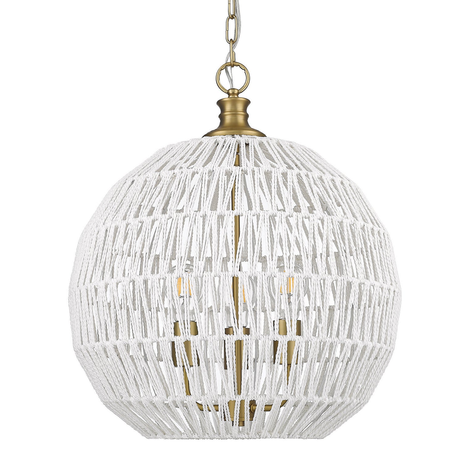 Golden - 6933-3P BCB-WR - Three Light Pendant - Florence BCB - Brushed Champagne Bronze