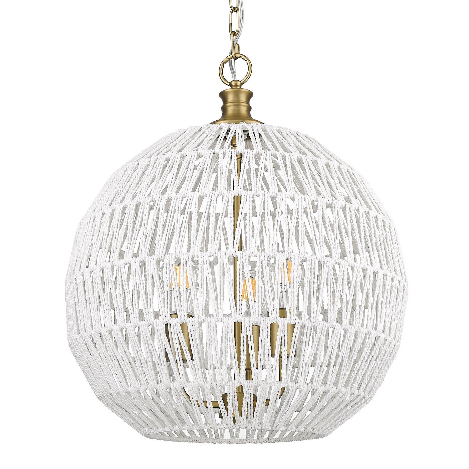 Golden - 6933-3P BCB-WR - Three Light Pendant - Florence BCB - Brushed Champagne Bronze