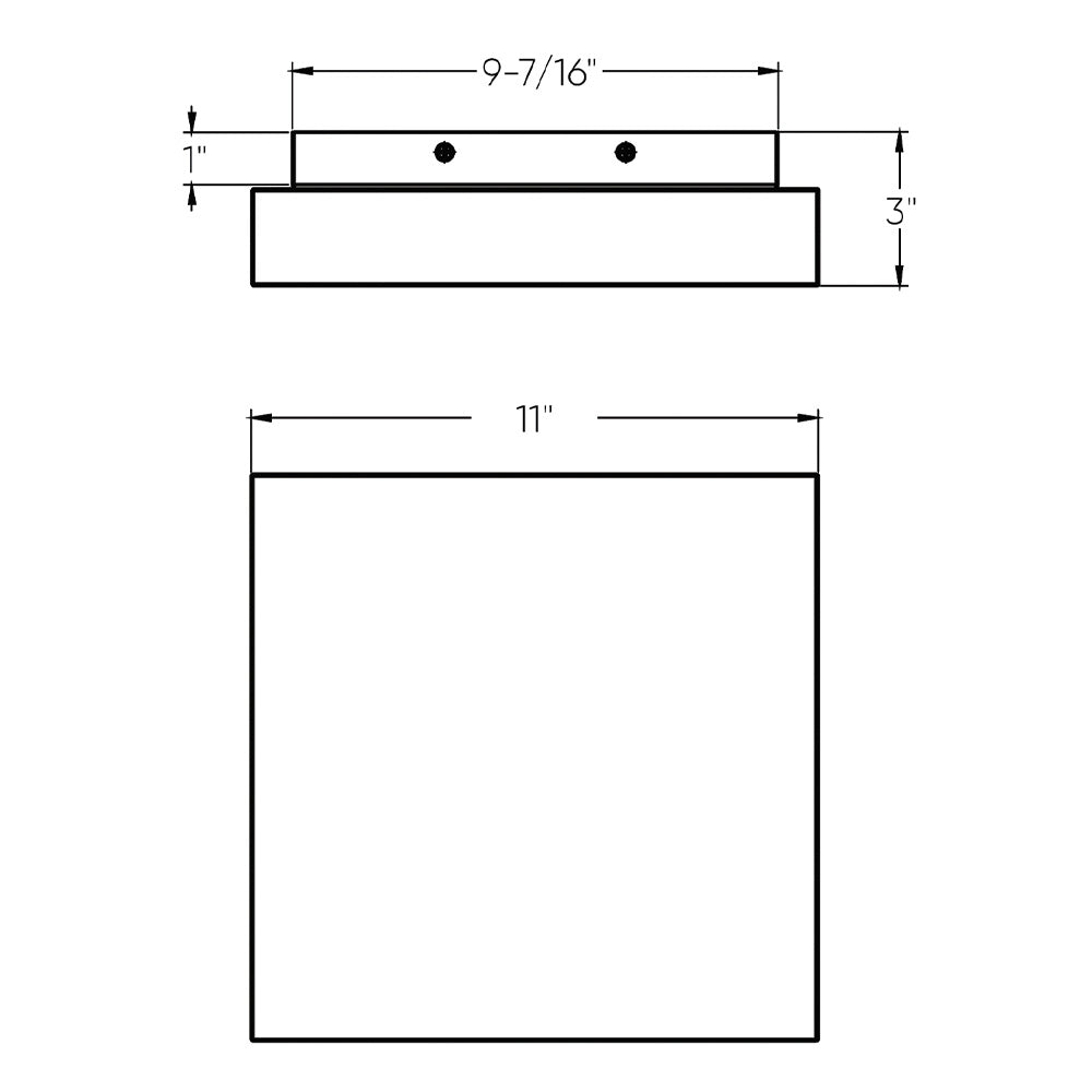 Dals - FUZ11-CC-BK - One Light Flush Mount - Black