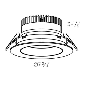 Dals - GBR06-CC-WH - Regressed Gimbal Downlight - White