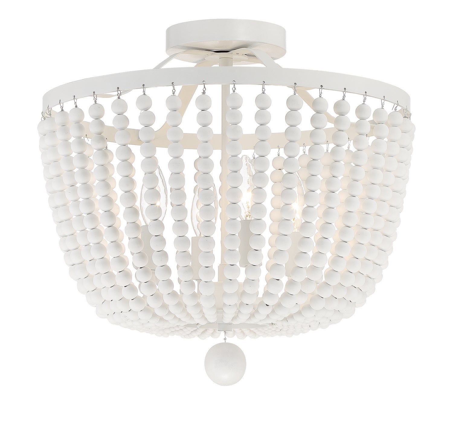 Crystorama - 604-MT_CEILING - Four Light Semi Flush Mount - Rylee - Matte White