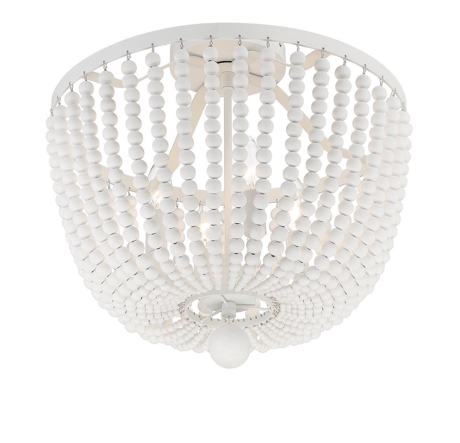 Crystorama - 604-MT_CEILING - Four Light Semi Flush Mount - Rylee - Matte White