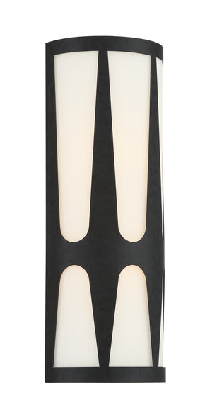 Crystorama - ROY-802-BK - Two Light Wall Sconce - Royston - Black