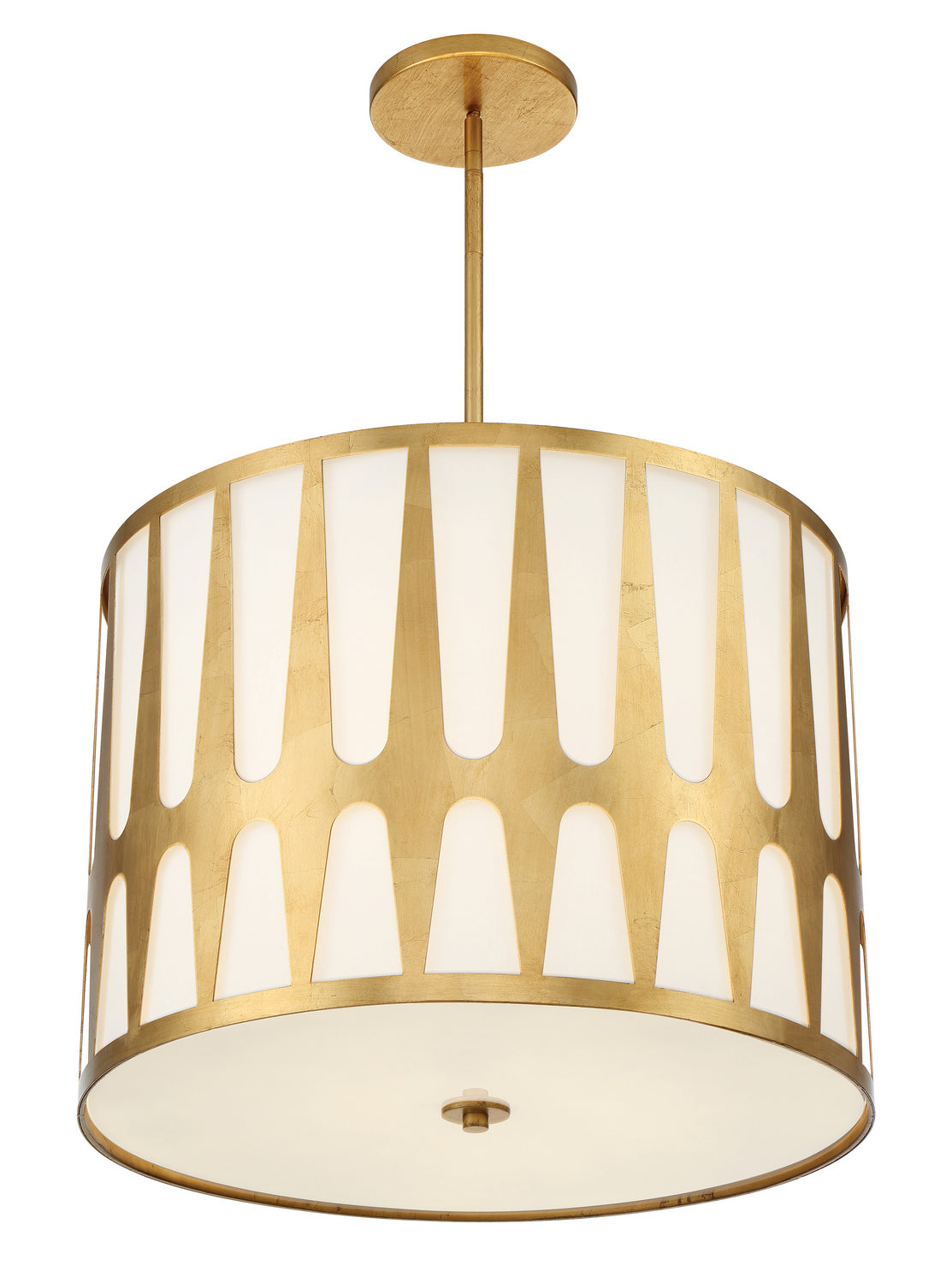 Crystorama - ROY-809-GA - Five Light Pendant - Royston - Antique Gold