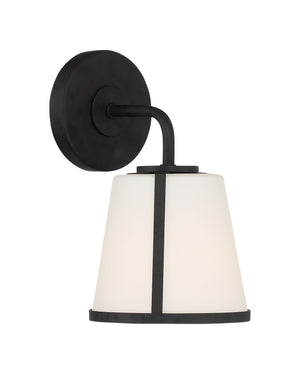 Crystorama - FUL-911-BK - One Light Wall Sconce - Fulton - Black