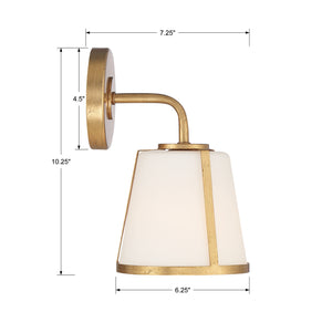 Crystorama - FUL-911-GA - One Light Wall Sconce - Fulton - Antique Gold