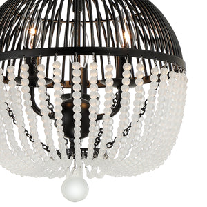 Crystorama - DUV-623-MK - Three Light Mini Chandelier - Duval - Matte Black