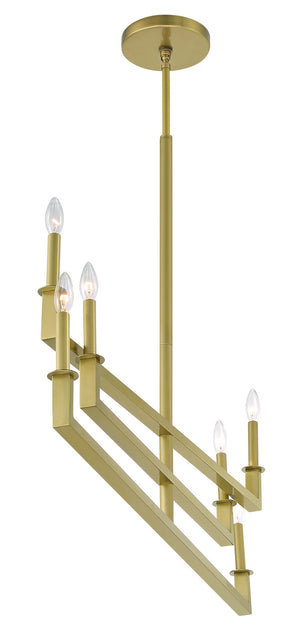 Crystorama - DNT-6046-AG - Six Light Chandelier - Dante - Aged Brass