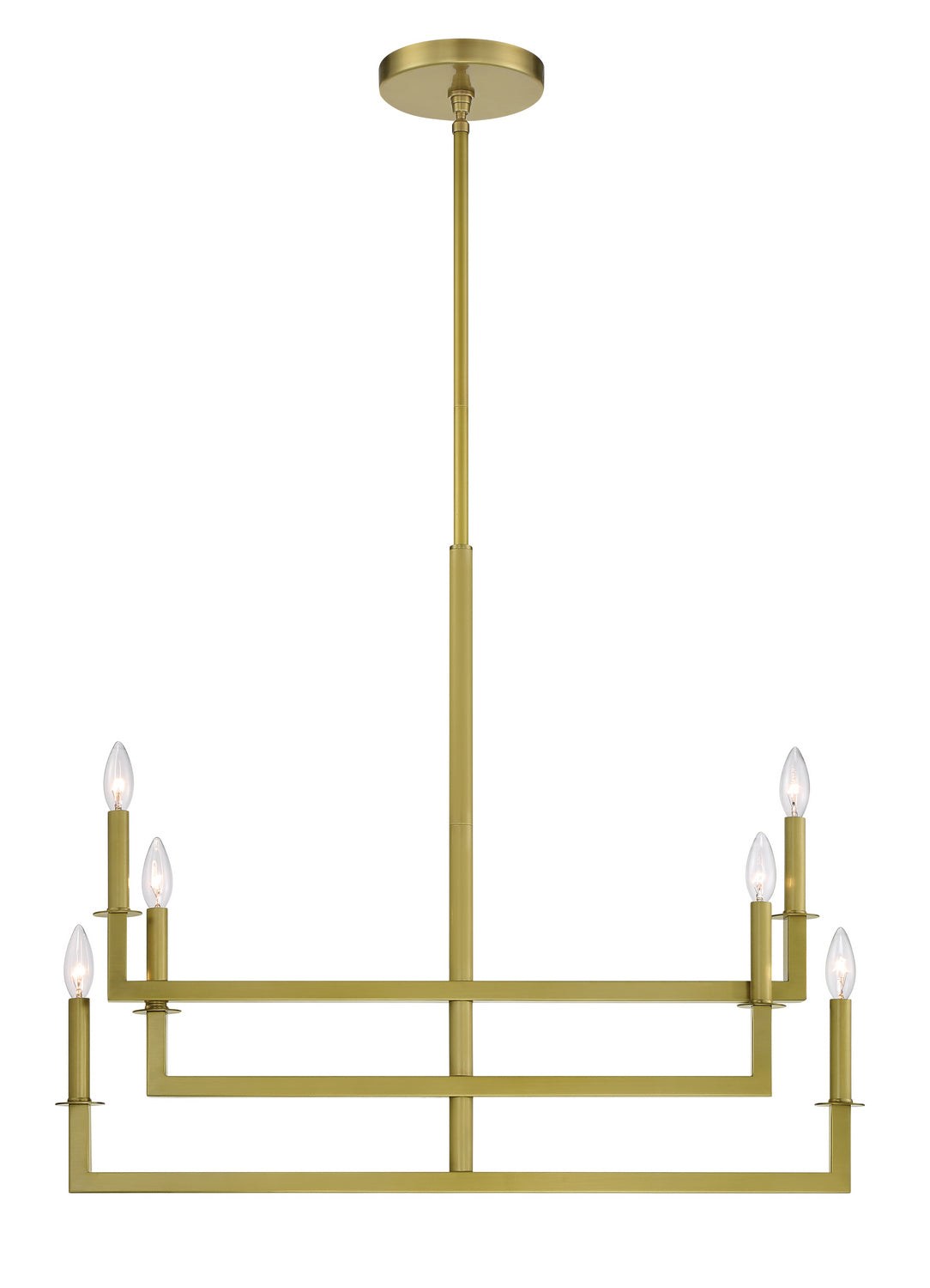 Crystorama - DNT-6036-AG - Six Light Chandelier - Dante - Aged Brass