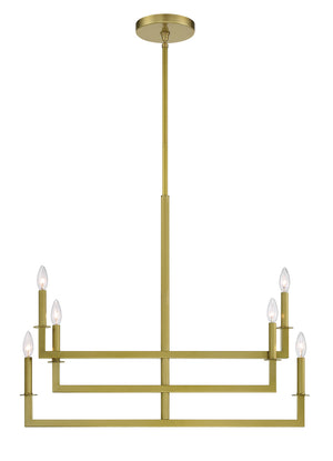 Crystorama - DNT-6036-AG - Six Light Chandelier - Dante - Aged Brass