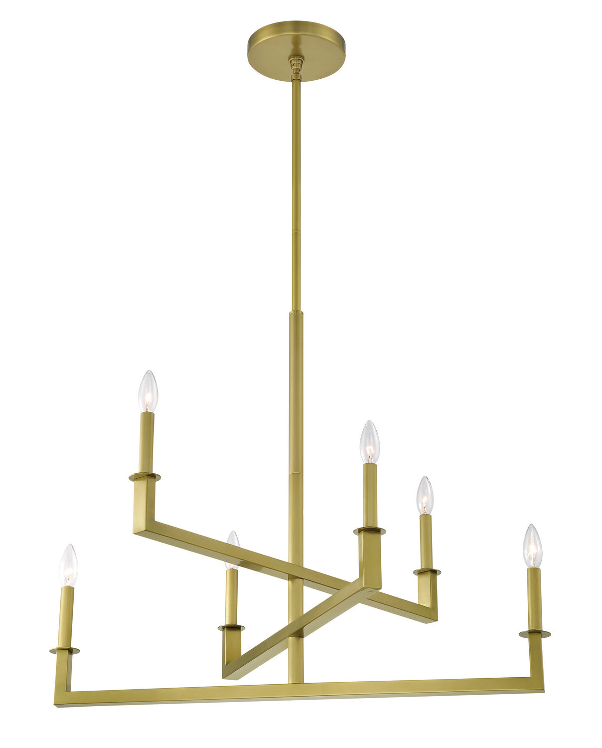 Crystorama - DNT-6036-AG - Six Light Chandelier - Dante - Aged Brass