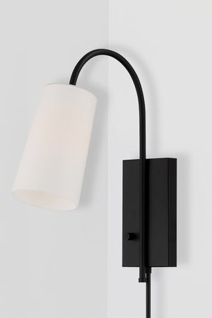 Crystorama - ALX-4501-MK - One Light Wall Sconce - Alexa - Matte Black