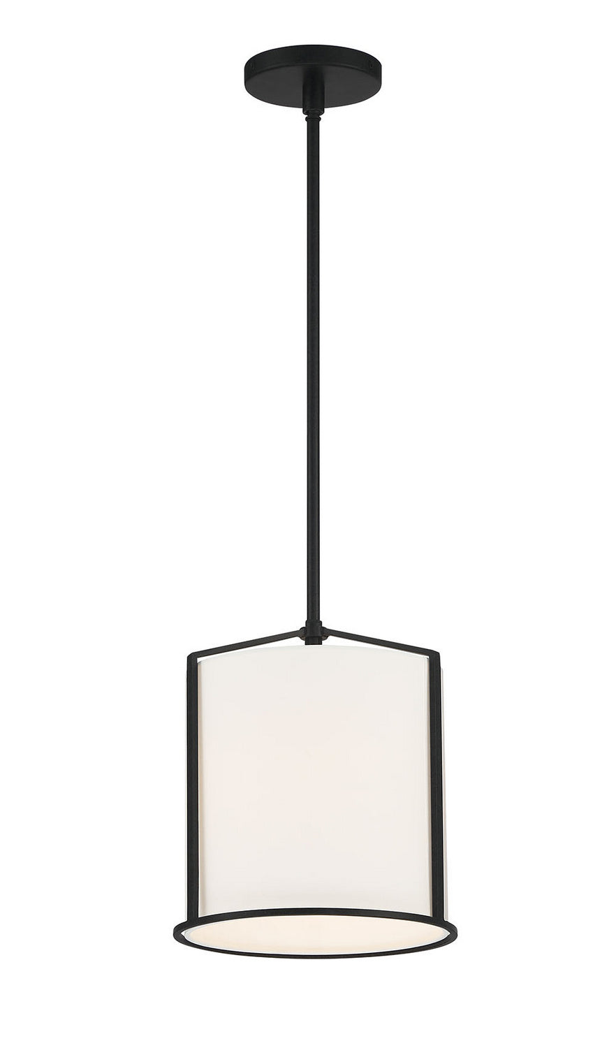 Crystorama - CAR-9201-BK - One Light Pendant - Carlyn - Black