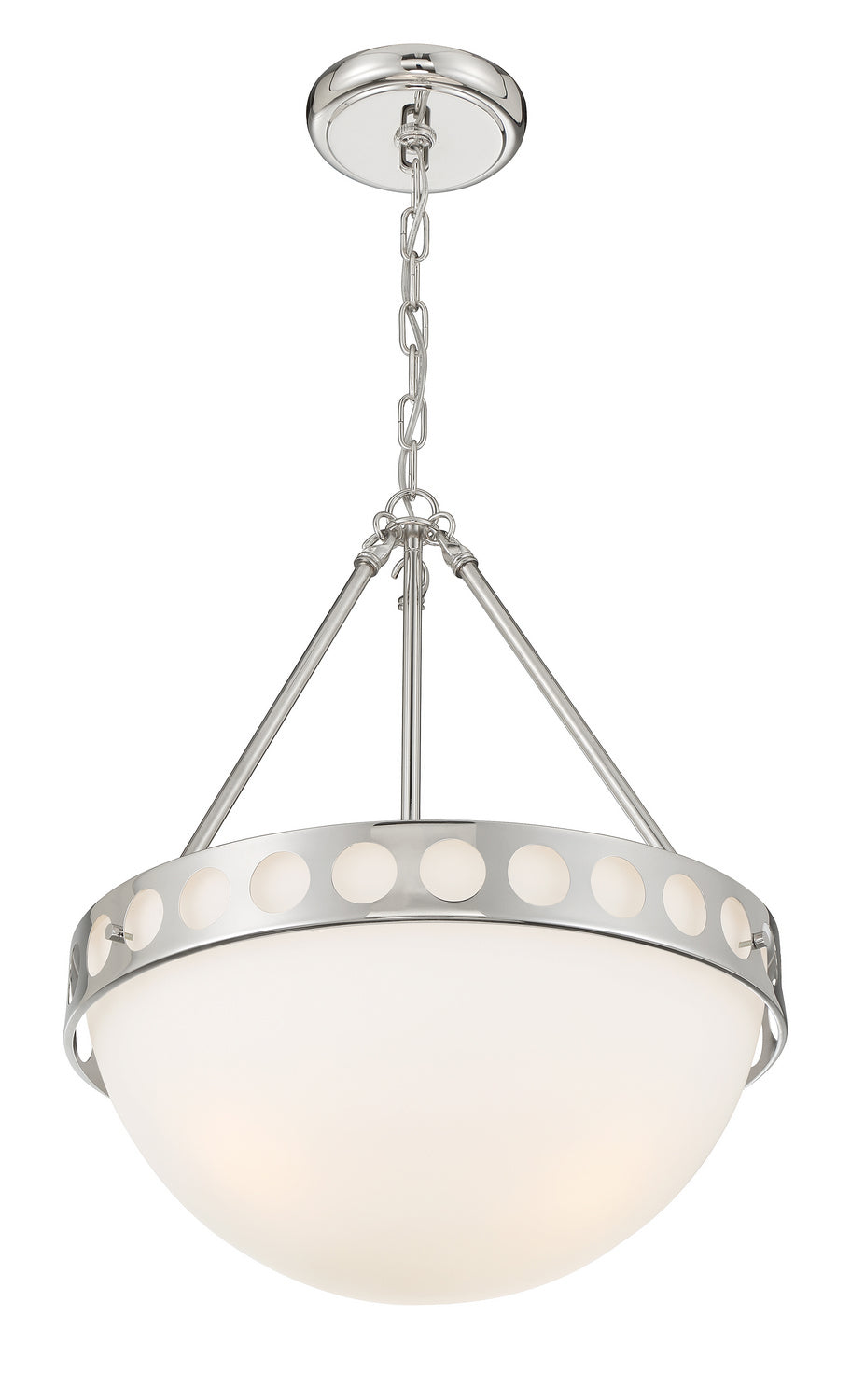 Crystorama - KIR-B8105-PN - Three Light Chandelier - Kirby - Polished Nickel