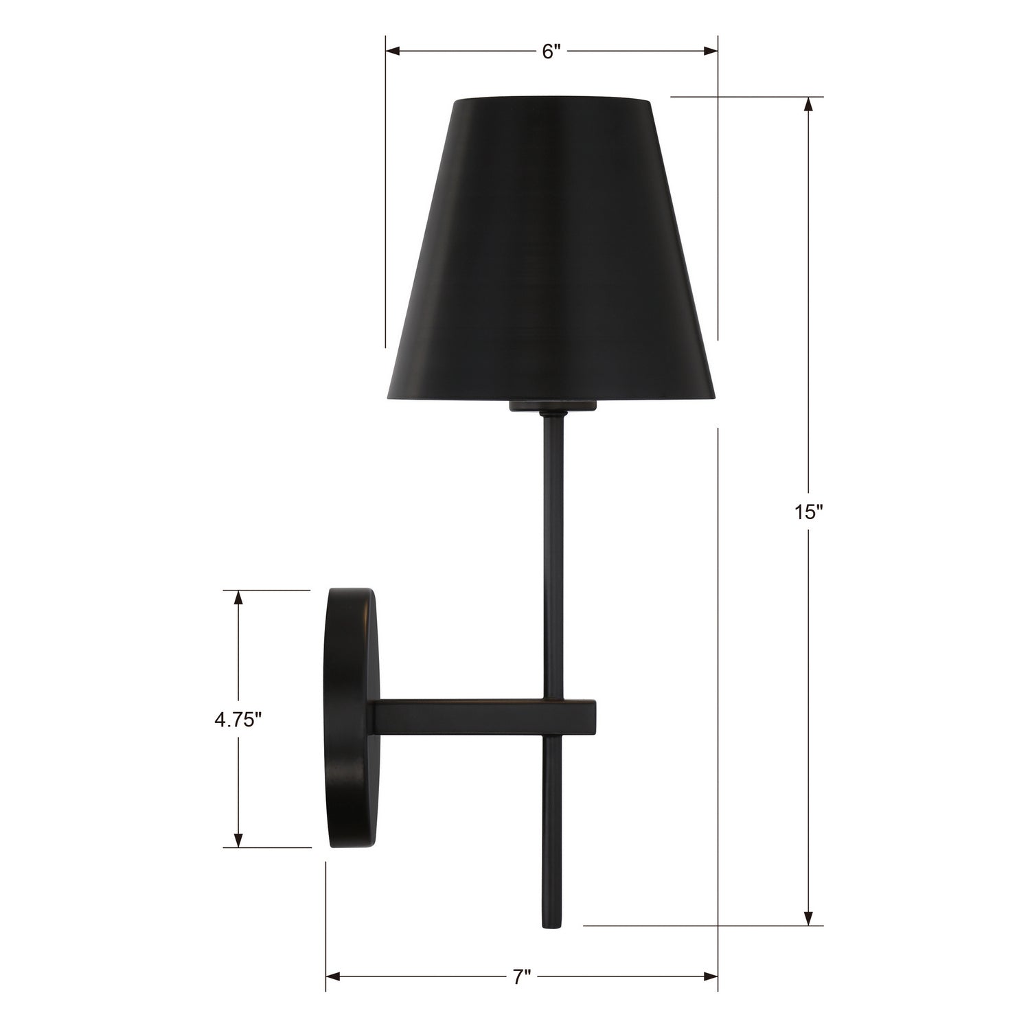 Crystorama - XAV-B8321-MK - One Light Wall Sconce - Xavier - Matte Black