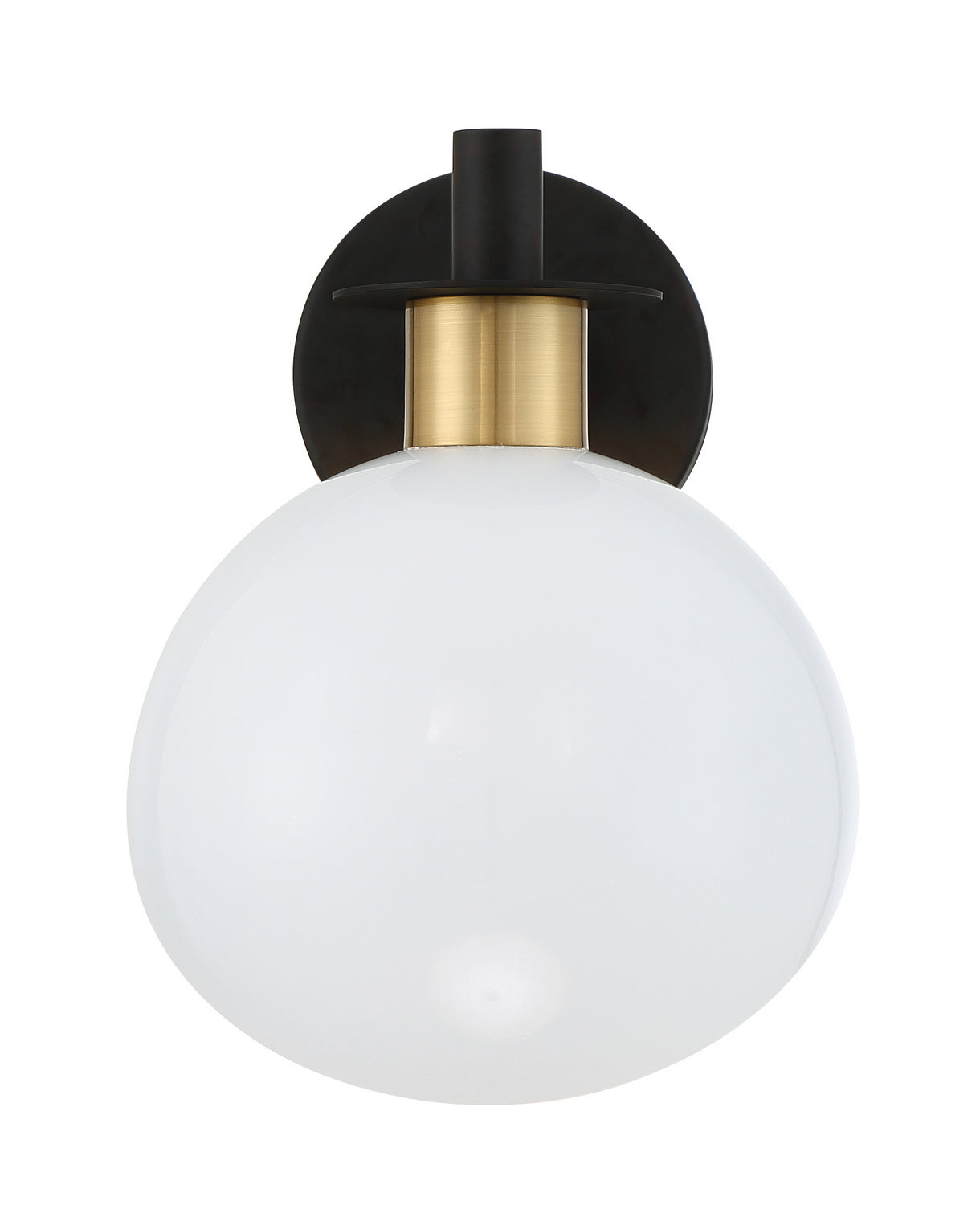 Crystorama - GIG-811-BK-AG - One Light Wall Sconce - Gigi - Black / Aged Brass