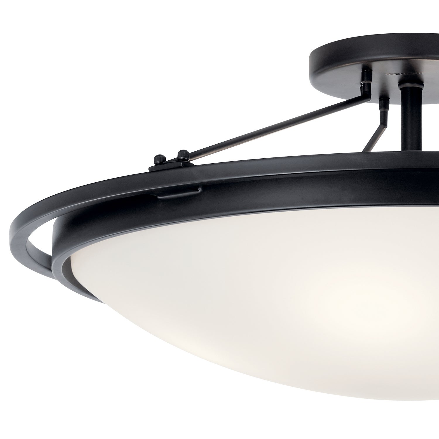 Kichler - 42025BK - Four Light Semi Flush Mount - Black