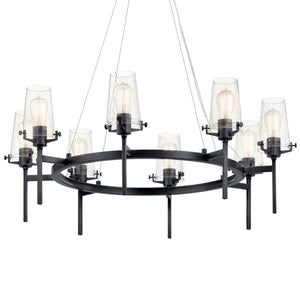 Kichler - 43695BK - Eight Light Chandelier - Alton - Black