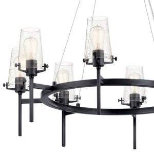 Kichler - 43695BK - Eight Light Chandelier - Alton - Black