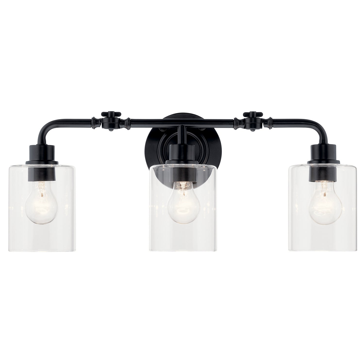 Kichler - 45666BK - Three Light Bath - Gunnison - Black