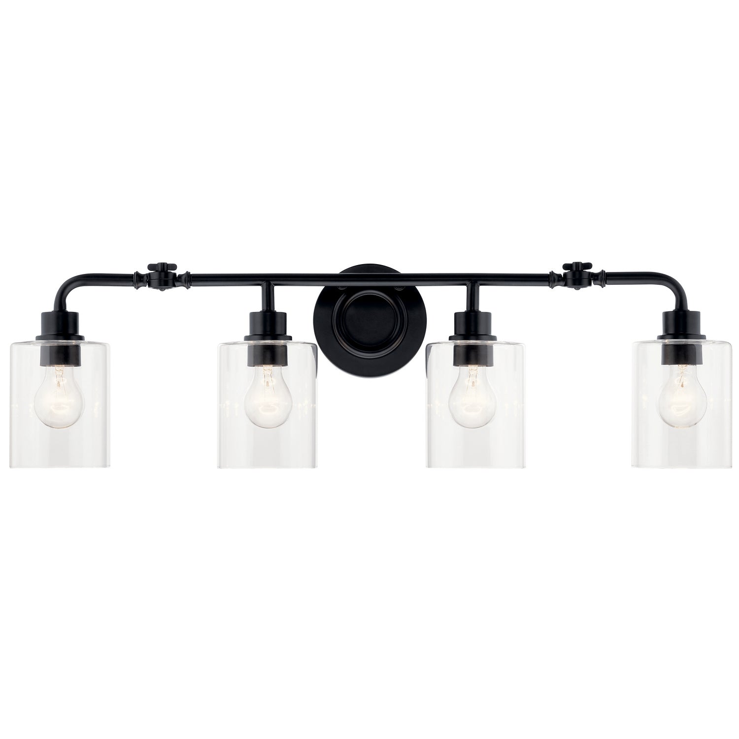 Kichler - 45667BK - Four Light Bath - Gunnison - Black