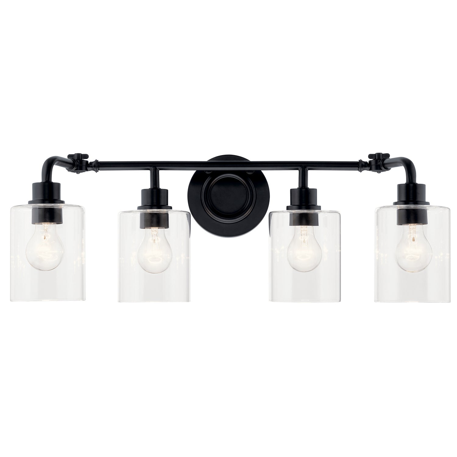 Kichler - 45667BK - Four Light Bath - Gunnison - Black