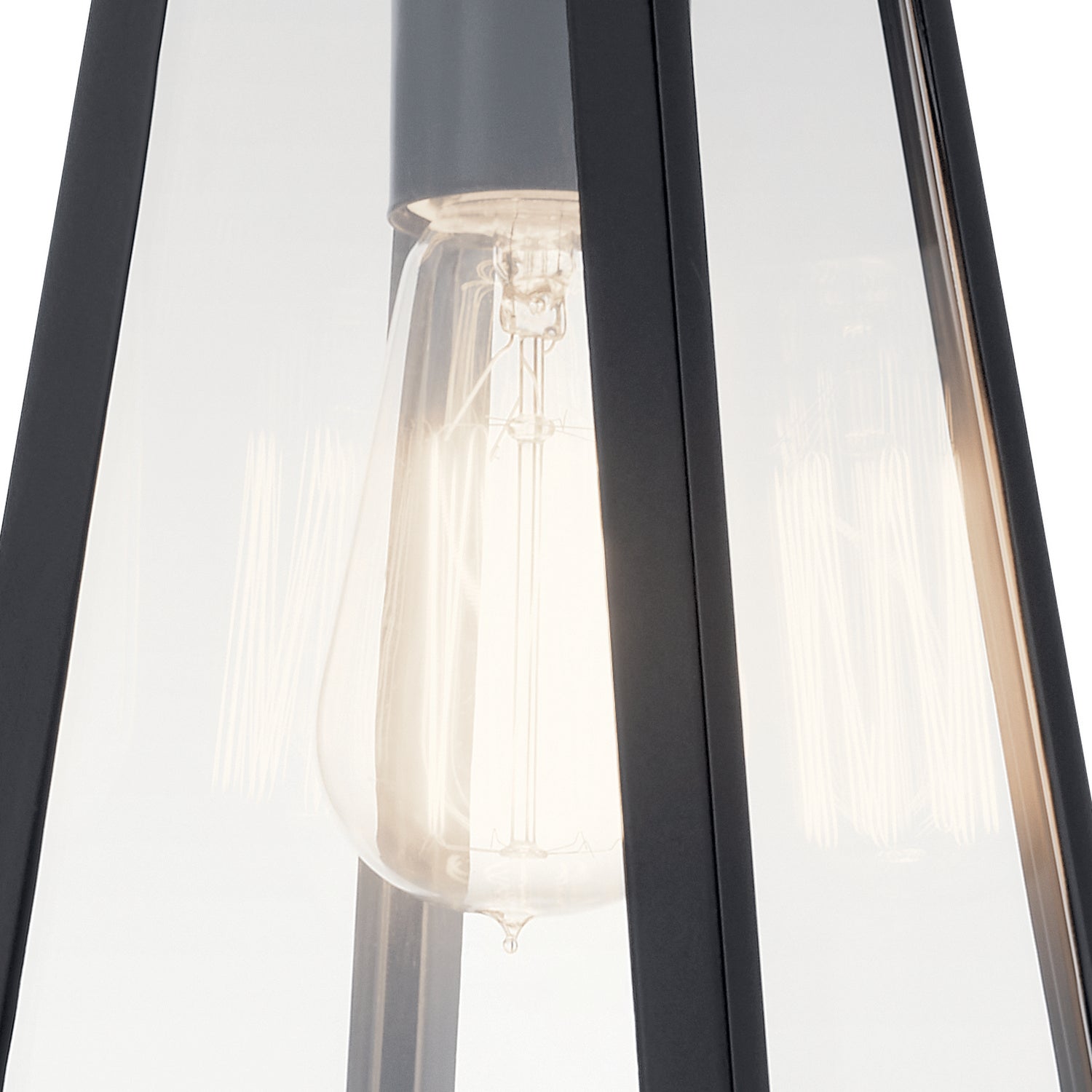 Kichler - 49330BK - One Light Outdoor Wall Mount - Delison - Black