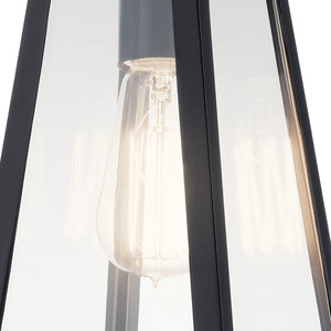 Kichler - 49330BK - One Light Outdoor Wall Mount - Delison - Black
