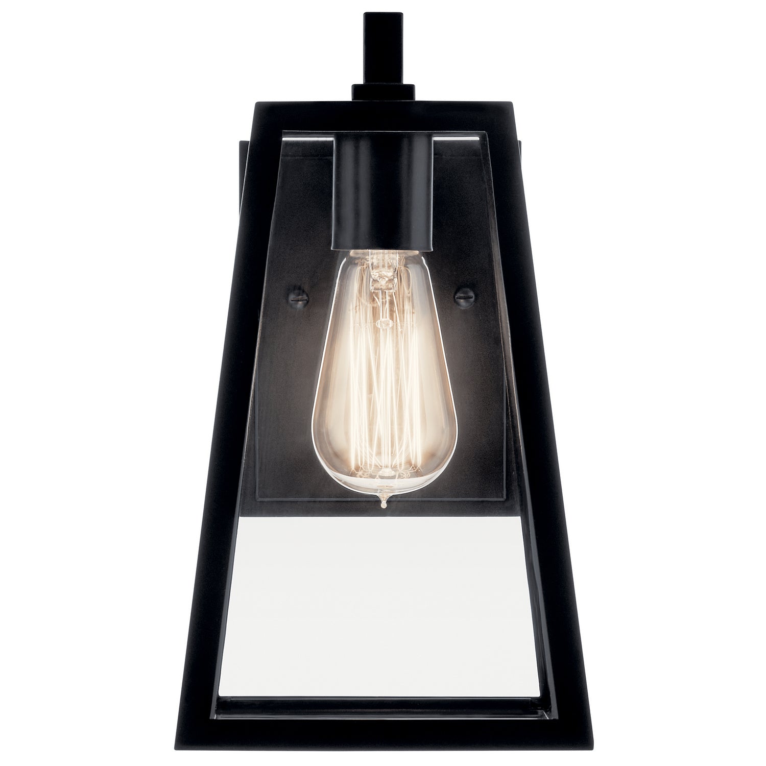 Kichler - 49330BK - One Light Outdoor Wall Mount - Delison - Black