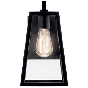 Kichler - 49330BK - One Light Outdoor Wall Mount - Delison - Black