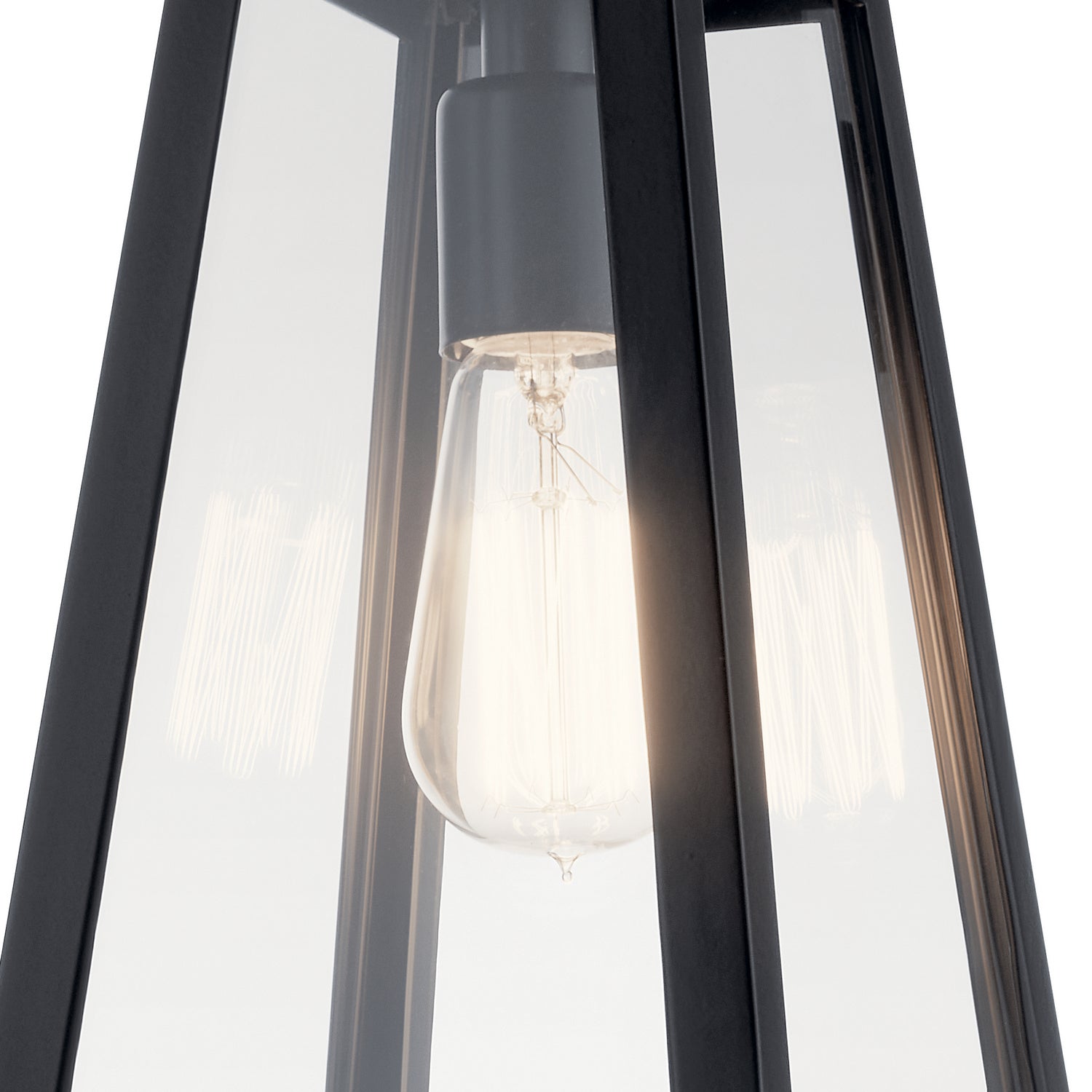Kichler - 49331BK - One Light Outdoor Wall Mount - Delison - Black